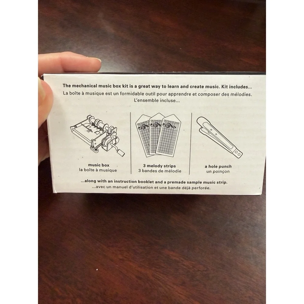 Kikkerland Make Your Own Music Box Kit - New